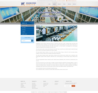 純英文外貿優化型網站建設-溫州前程閥門外貿站|企業官網|網頁|zhenglunyu - 原創設計作品 
